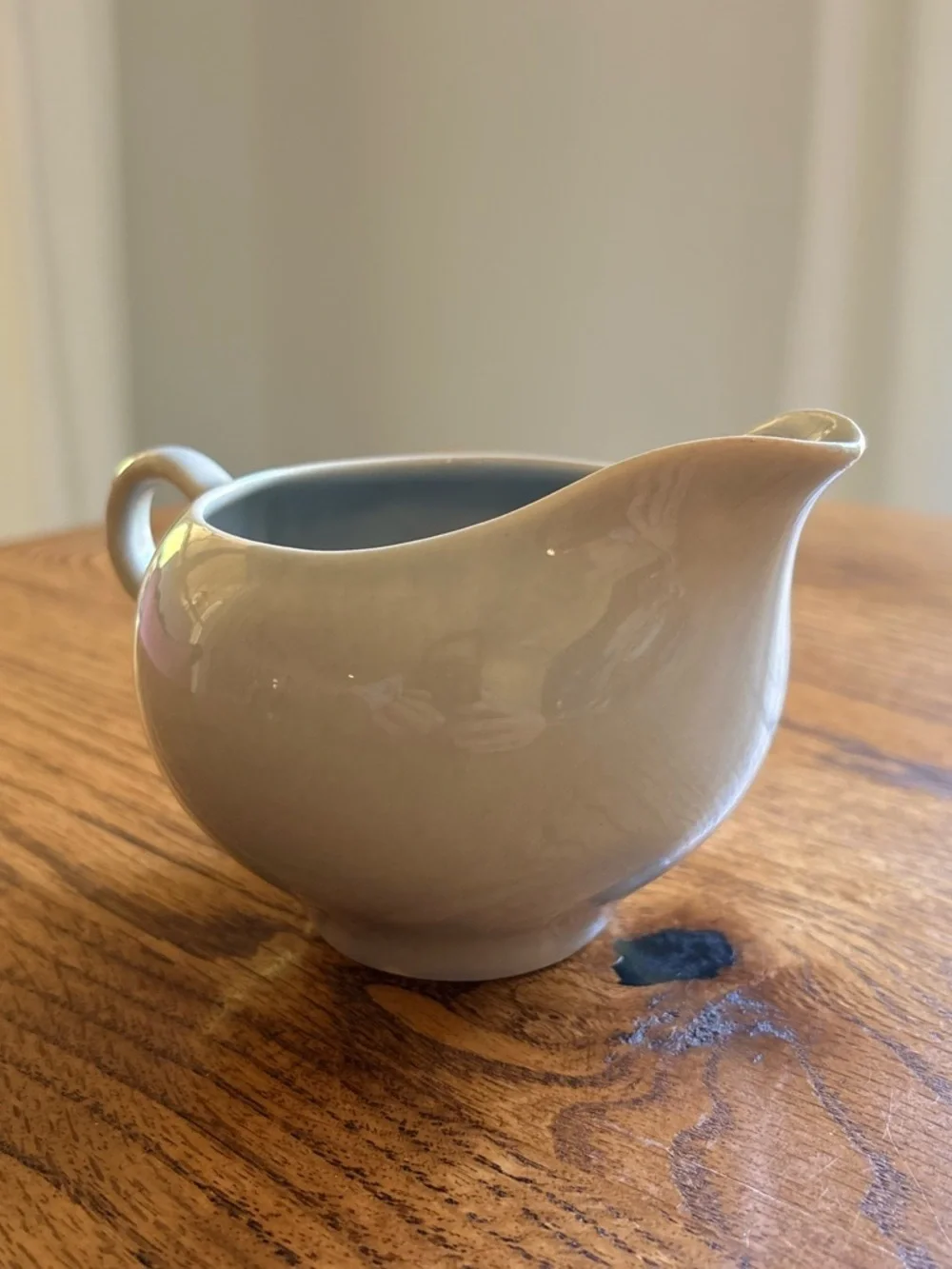 Vintage Dove Gray Ballerina Universal Potteries Creamer with Handle